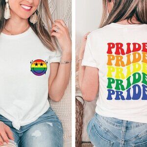Pride Groovy 2 Sided Shirt, Pride LGBT T-Shirt, Pride Shirts, Pride Month Shirt